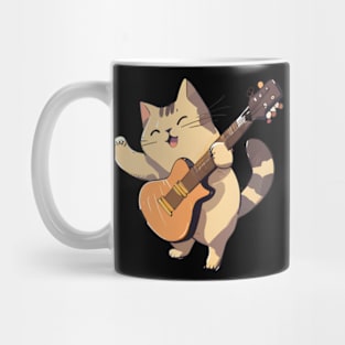 Cat Playing Guitar Mug